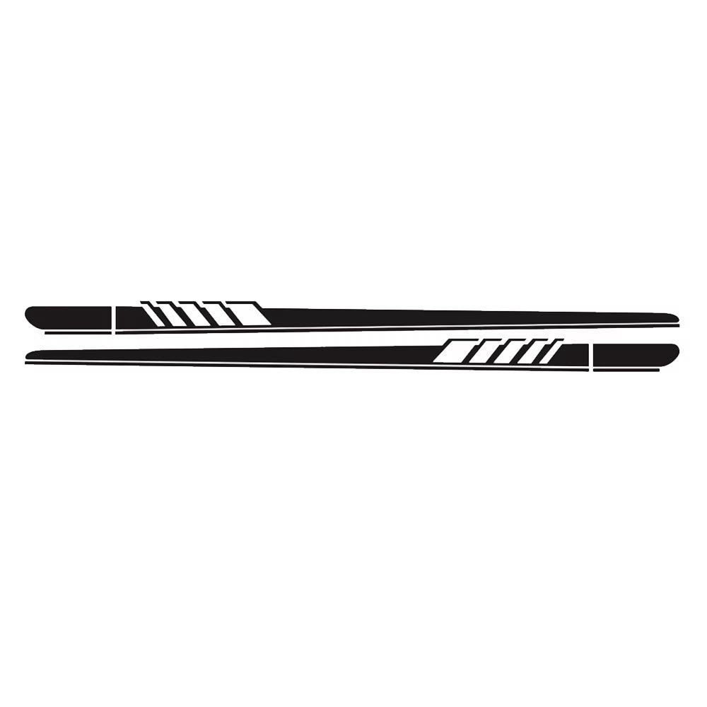 Car Side Body Decals Racing Stripes Vehicle Universal Race Stripes Door Side Skirt Stickers Exterior Decorations for Accessories