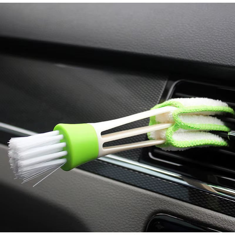 2 in 1 Car Air-Conditioner Outlet Cleaning Tool Multi-Purpose Dust Brush Car Accessories Interior Multi-Purpose Brush