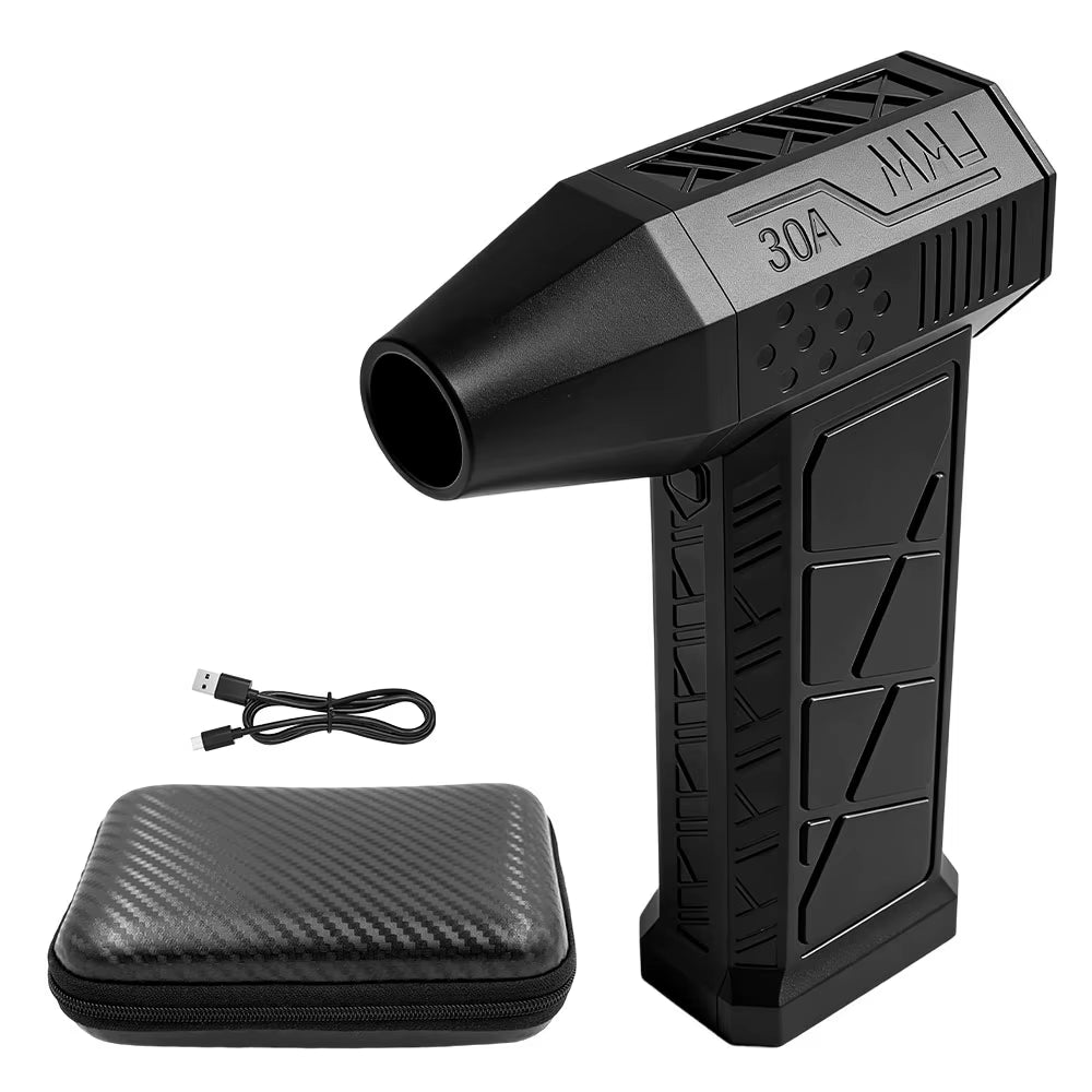 Mini Turbo Jet Fan Electric Air Duster with 3 Gear Adjustable 130000RPM Wind Speed 52M/S Car Computer Cleaning Blower Tool New