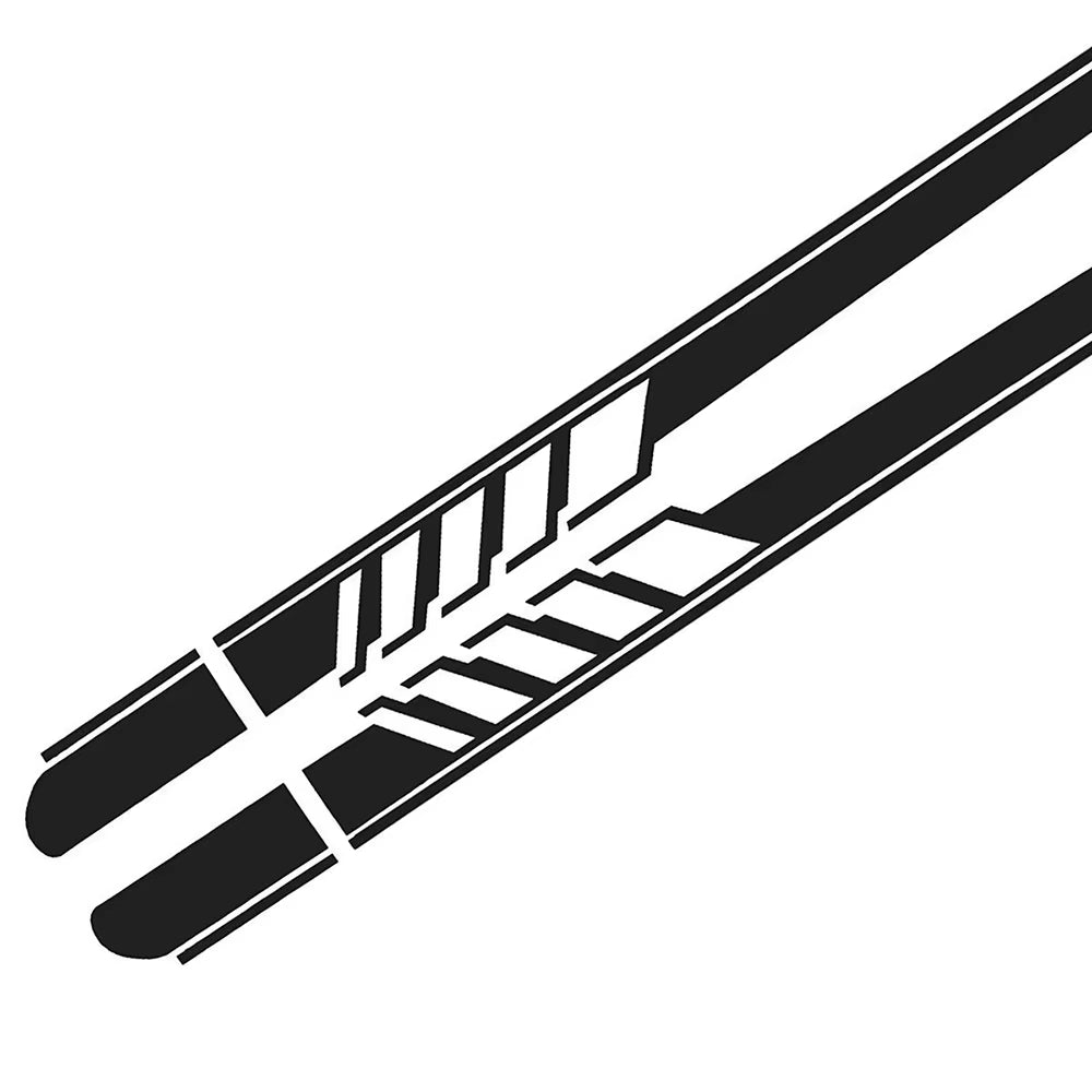 Car Side Body Decals Racing Stripes Vehicle Universal Race Stripes Door Side Skirt Stickers Exterior Decorations for Accessories